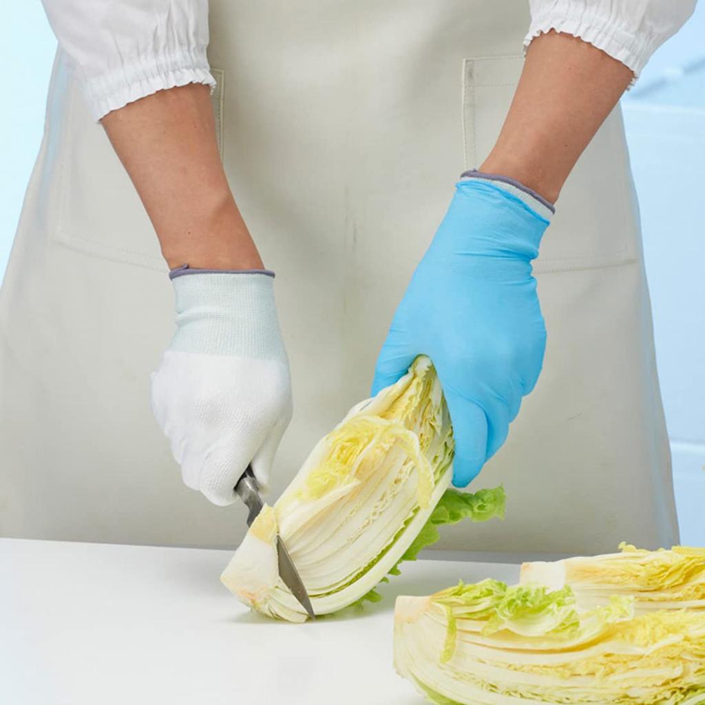 Showaglove Cut-Resistant Gloves No.520 ChemStar Fit L Size White 1 Pair × 2-Pack