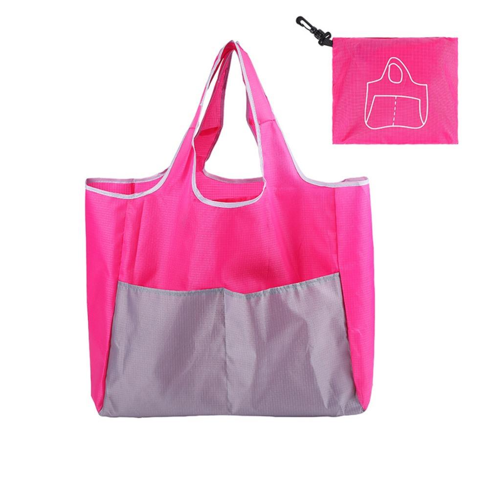 Portable Waterproof Eco Friendly Bags Folding Reusable Handbag Wear-resistant Large-Capacity Shoulder Bags