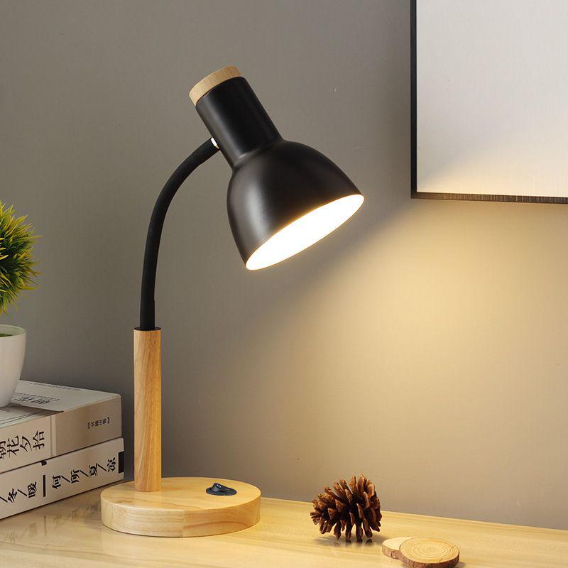 Nordic Retro Eye Protection Table Lamp - Bedside & Study Desk Lamp with Plug-in Feature