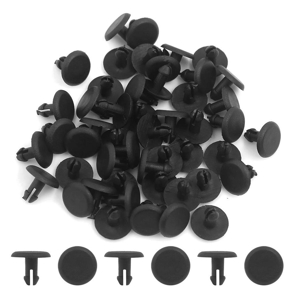 uxcell Clips, Rivets, Fasteners, Plastic, 0.2 inch (4 mm) Hole Diameter, 0.5 x 0.6