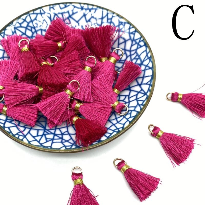 100-10pcs Polyester Trim Fringe Tassel Sewing Curtains Accessories DIY Keychain Cellphone Straps Pendant Tassels Jewelry Making