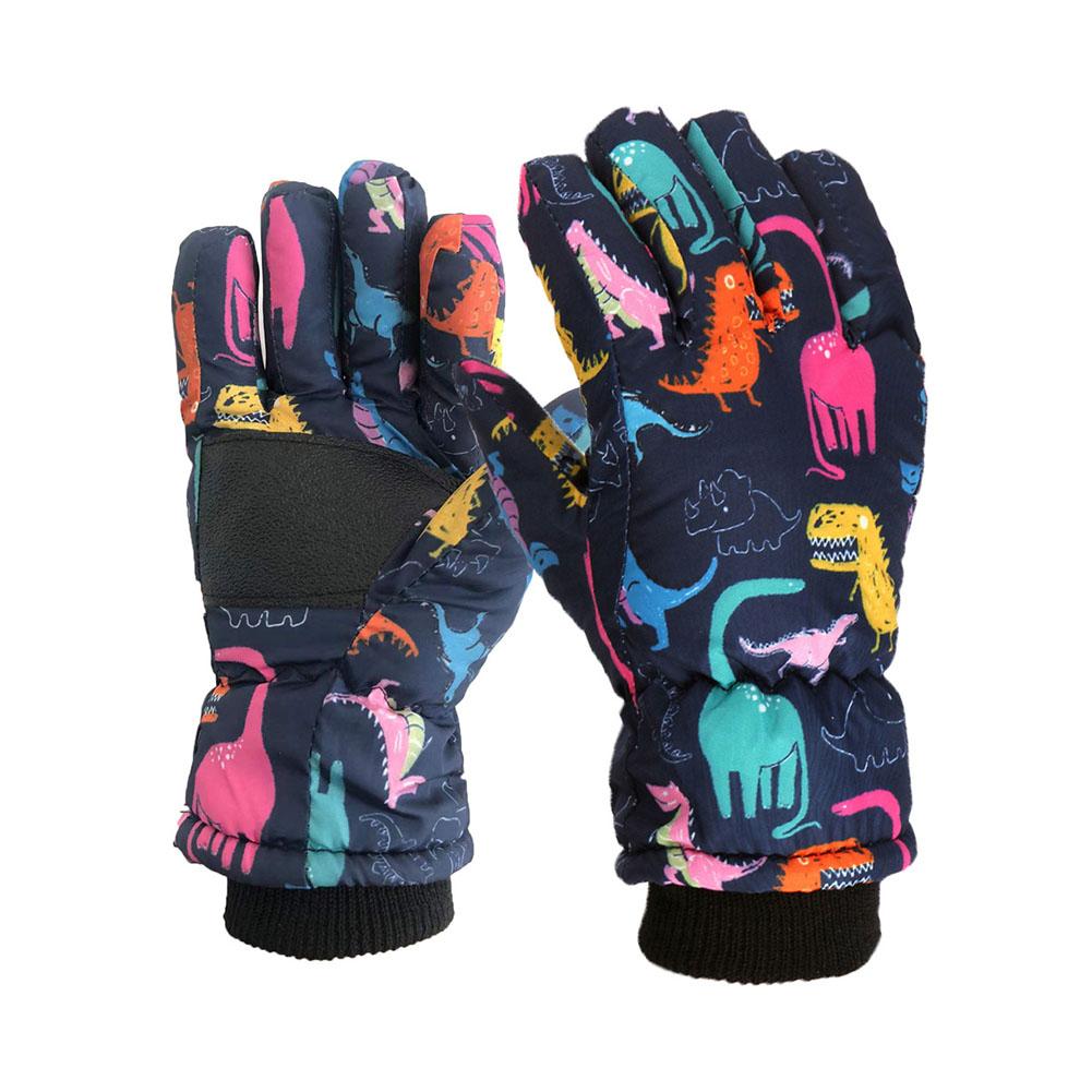 Kids Unisex Winter Snow Thermal Ski Gloves Outdoor Gloves For Boys Snowboard Cold Girls Waterpr J1Z9