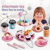 Mädchen Spielzeug DIY Rollenspiel Spielzeug Simulation Nachmittagstee-Set Kinder Kaffee DIY Rollenspiele Spielhaus Kinder Kinderküche Geschenk