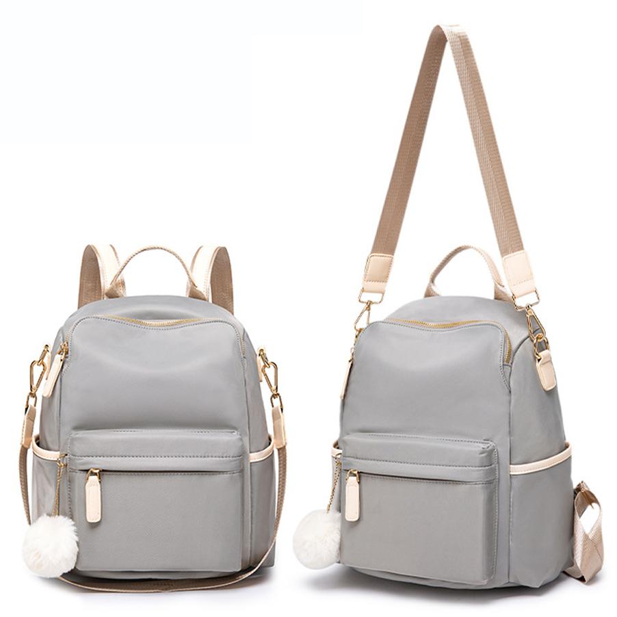 Modischer Damenrucksack Leichter Oxford-Stoff Geräumig für Reisen & Studium Minimalistischer Wasserabweisender Tagesrucksack