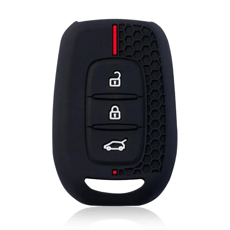 Silicone Car Remote Key Shell Case For Renault Duster Sandero Logan Clio Captur Laguna Scenic Fob 2/3 Buttons