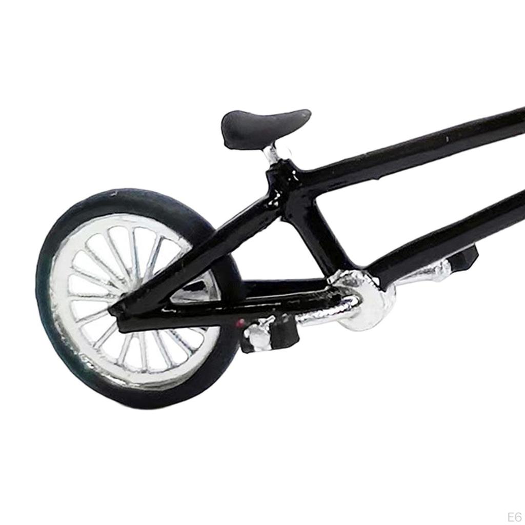 Bicycle Model Vehicles Model, Mini Road Toys, Office Home Office, Miniature Figurines,