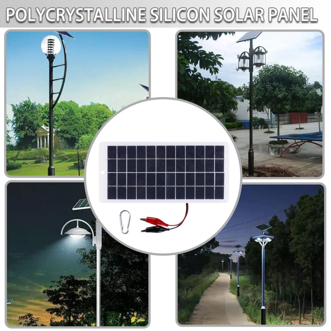 

PDTO 5W 12V поликремниевое зарядное устройство для солнечной панели на открытом воздухе портативное водонепроницаемое зарядное устройство