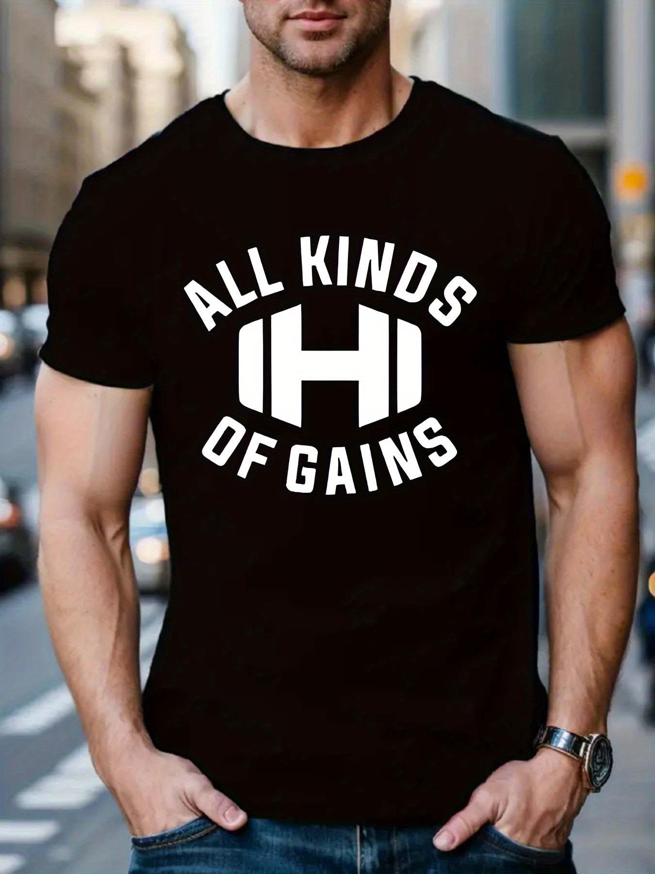 Casual Short-Sleeve T-shirt - Breathable Polyester XXL