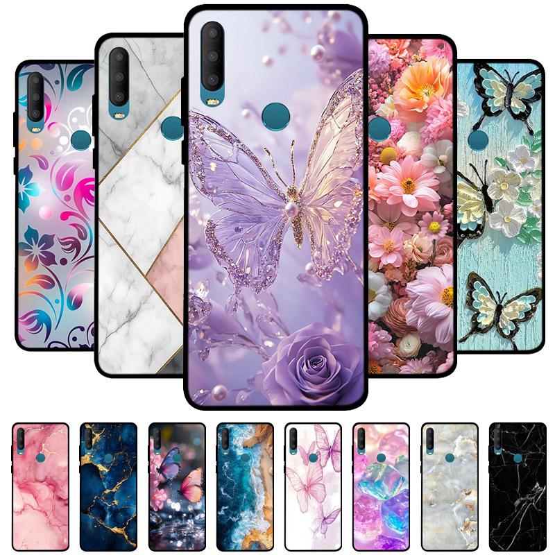 Per Alcatel 3L 2020 Custodia Marmo Morbido TPU Silicone Cover Posteriori per Alcatel3L 3 L 1S 2020 5029Y 5029 5029D Fundas Capa 6.22" Guscio