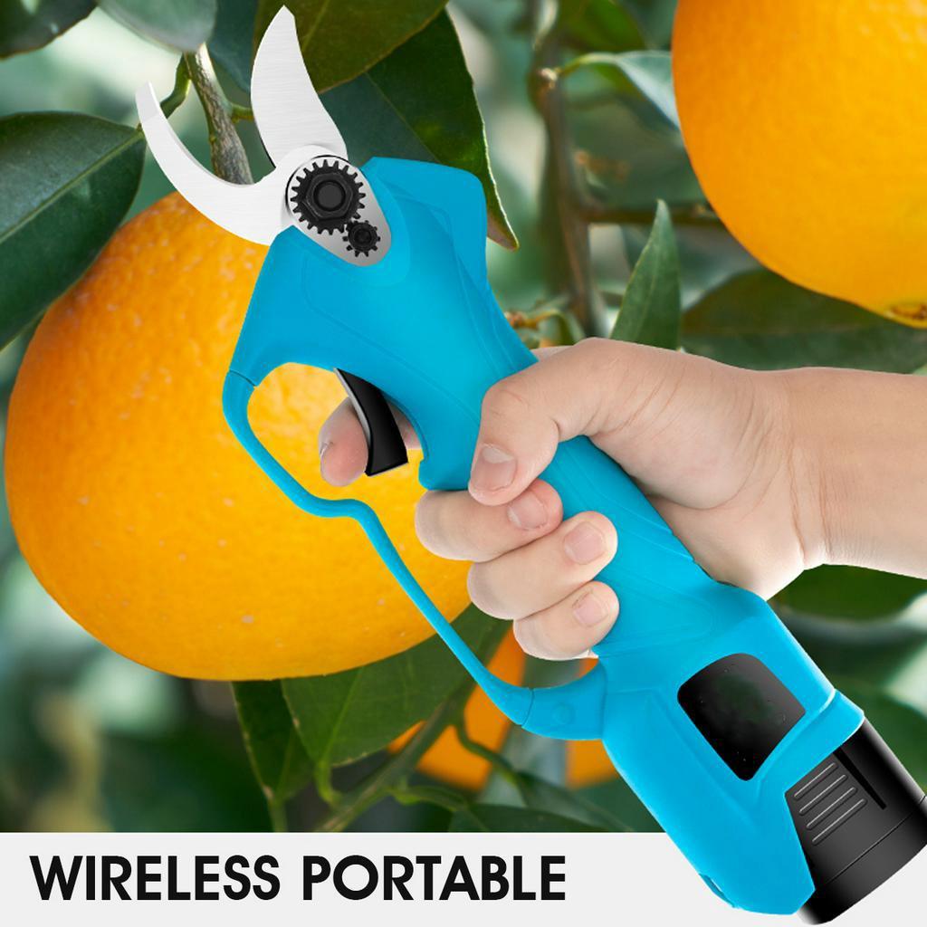 16.8V 88VF Cordless Pruner Electric Pruning Shear 2000mAh Lithium-ion Battery Efficient Fruit Tree Bonsai Pruning Branch Cutter