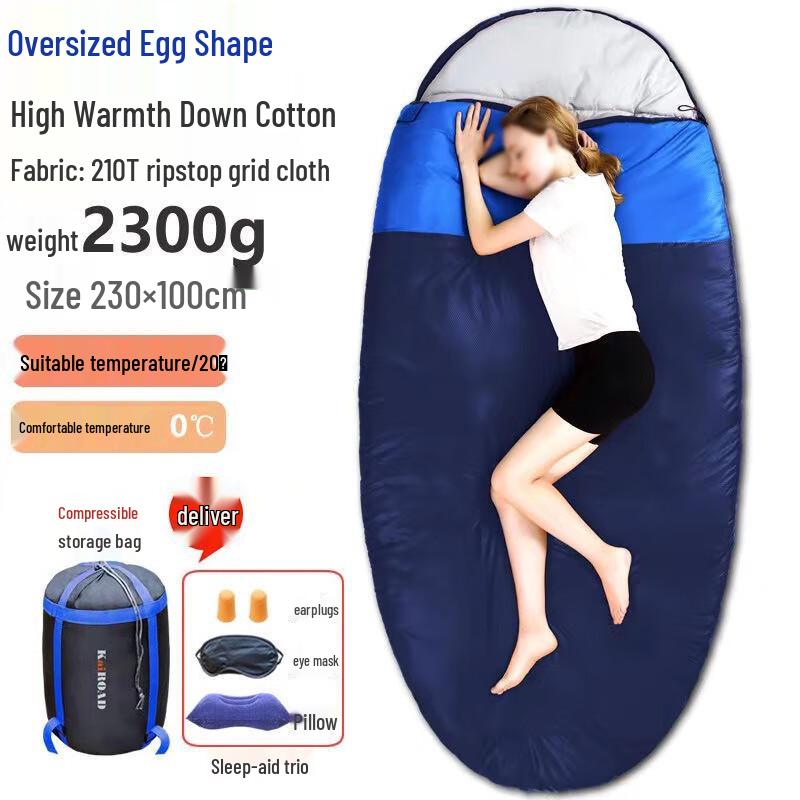 Outdoor Camping Warm Adult Sleeping Bag Standard