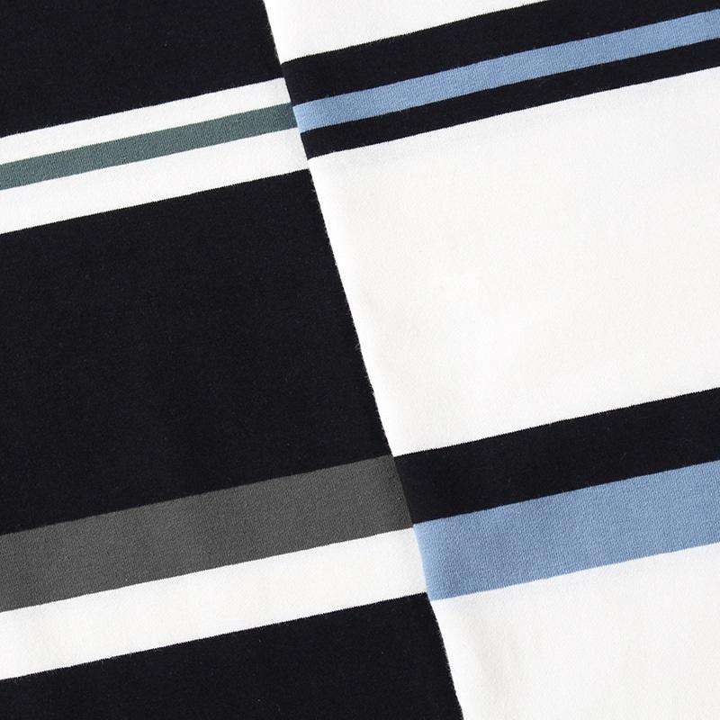 Men's Summer Couples Short Sleeve T-Shirt Loose Fit Japanese Black And White Striped Round Neck Top Casual Shirt For Men Stylish Summer Apparel