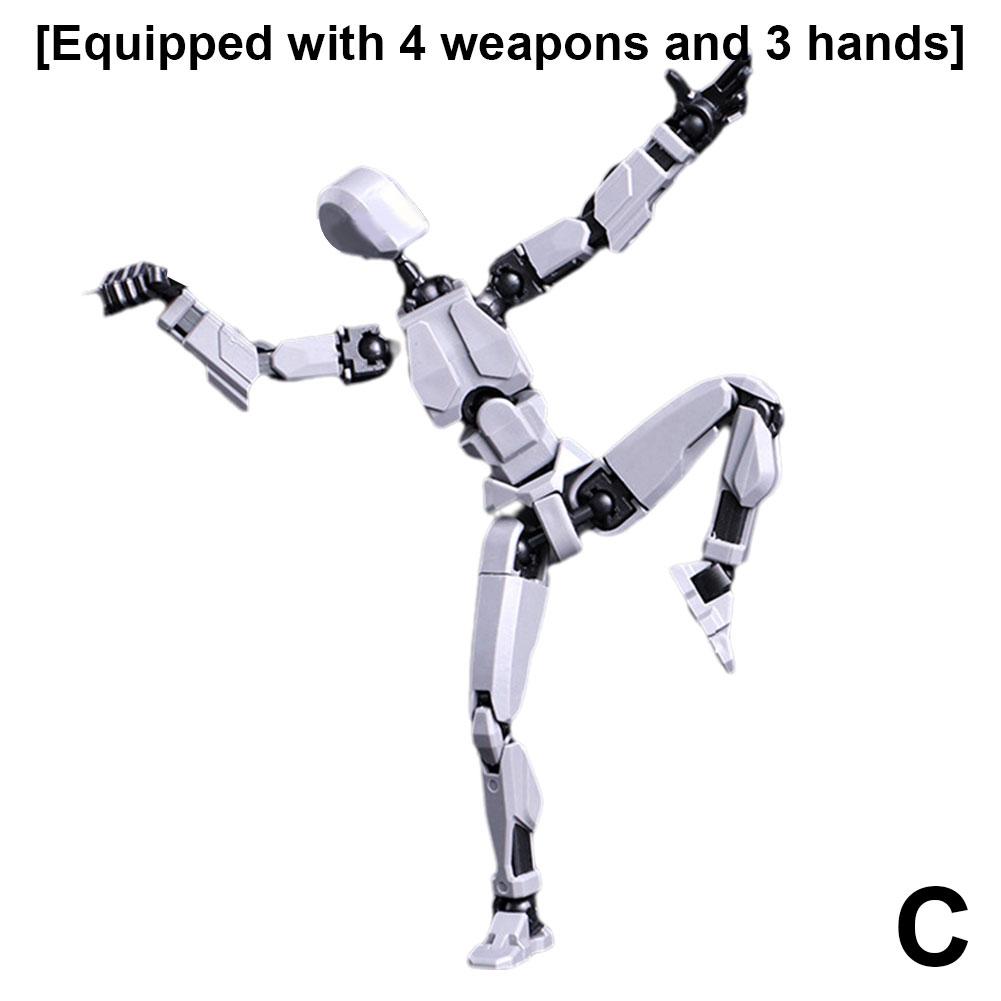 Multi-Jointed Movable Shapeshift Robot 3D Printed Mannequin Dummy Action Figures Toys Mini Movable Joints Skeletons Desk Decor