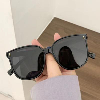 Mode Koreanische Persönlichkeit Ins Trend Schwarzer Quadratischer Rahmen UV400 Sonnenbrille für Unisex Street Sonnenbrille