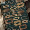 Retro Archive Room Kraft Sticker Pack - Vintage Journal Decoration, 6-Piece Set by Mò Mò Bái