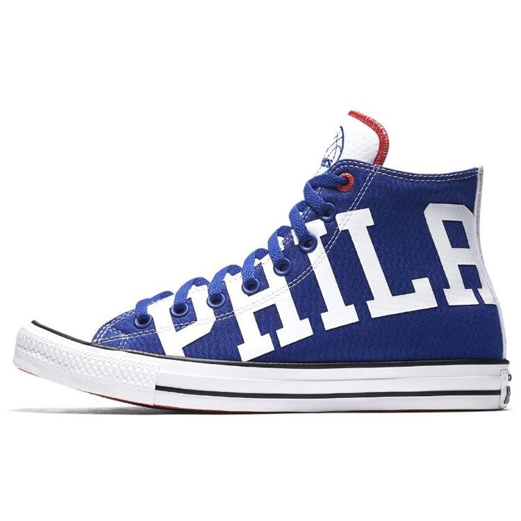 

Кроссовки унисекс Converse Chuck Taylor All Star SE High Philadelphia 76ers Синий Черный Белый 159424C