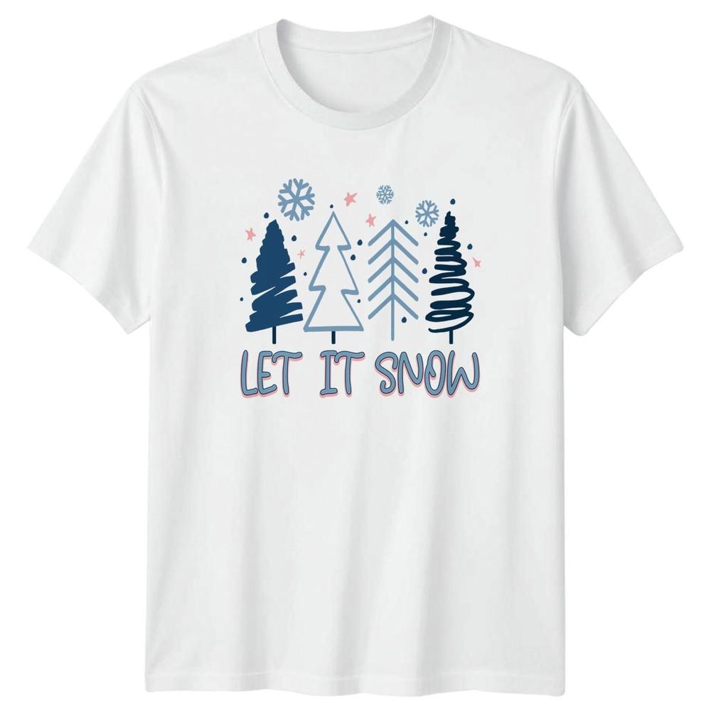 Let It Snow TShirt Winter Christmas Gift For Him And Her S