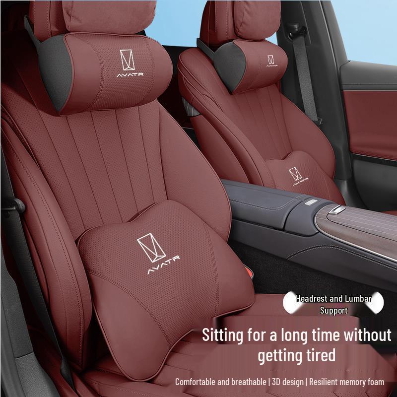 Avatr 11 Car Headrest & Lumbar Support Pillow Set for Interior Enhancement