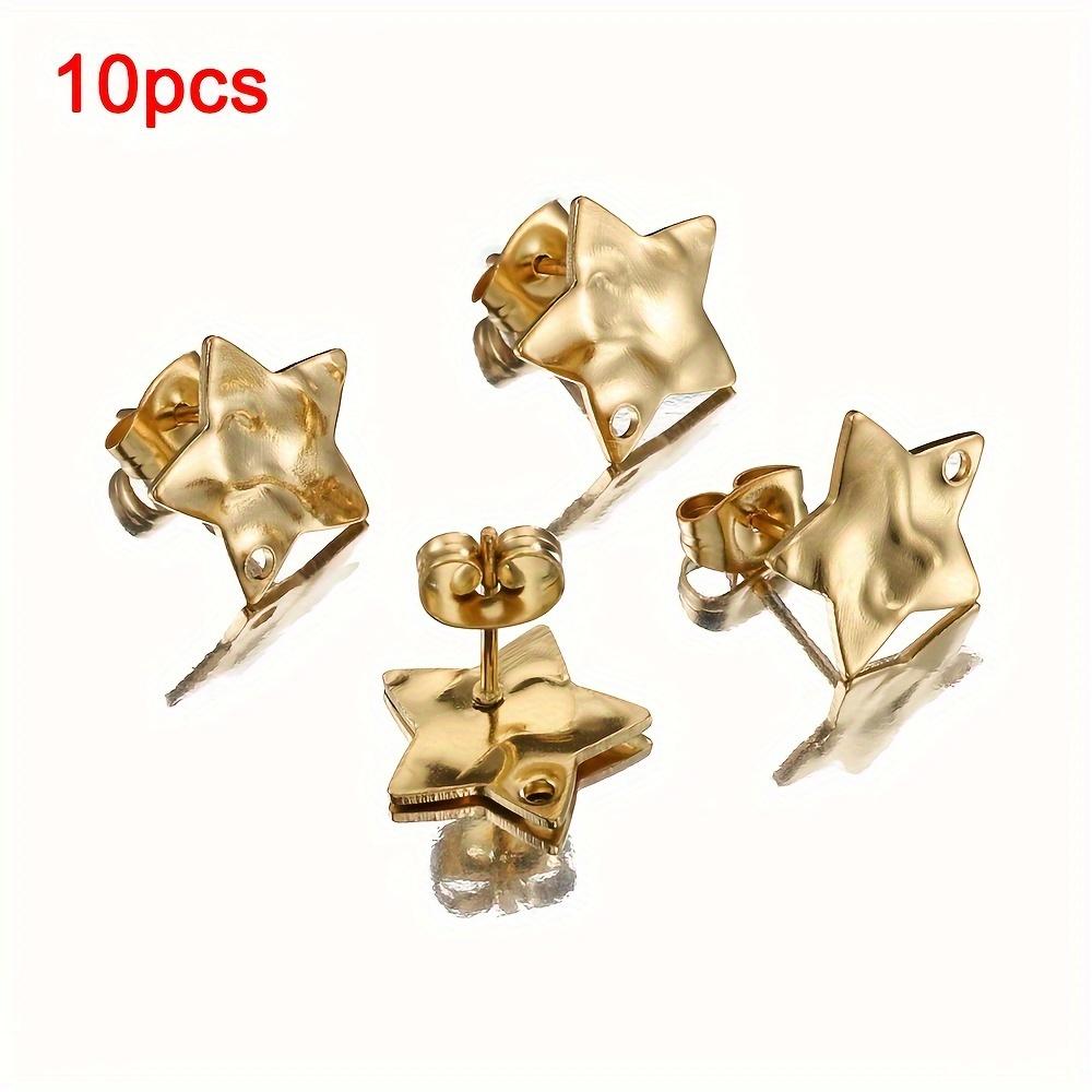 5 Paar Edelstahl Ohrbügel Langer Stift Post Haken Ohrstöpsel Verbinder Quaste DIY Schmuck Handgefertigte Ohrringe Zubehör Fundstücke
