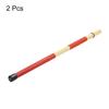uxcell Bamboo Drumstick Brushes, for Jazz, Acoustic, Rock, and Music Enthusiast Percussion, Red, 1 Pair
