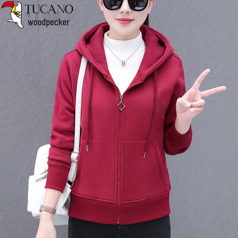 Women's Plush Lined Hooded Winter Jacket