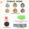 DIY Diamond Painting Refrigerator Magnets, Disney Princess Theme, Cross-stitch Round Diamond Handicraft Home Decoration Gift