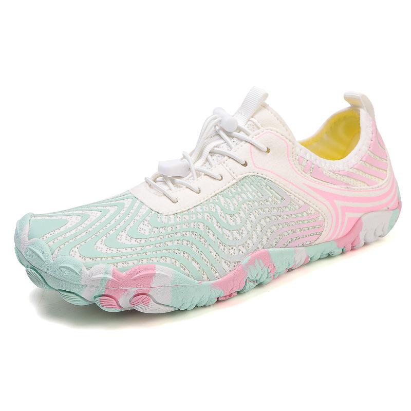 

Quick-Drying Non-Slip Breathable Five-Finger Wading Beach Shoes for Trekking and Yoga 42 розовый/белый