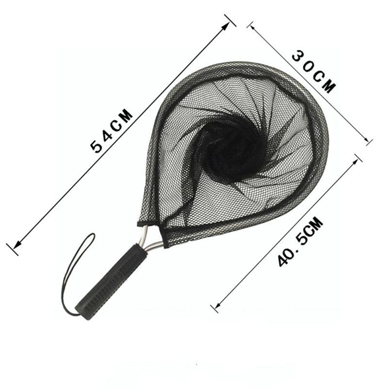 Foldable Fishing Net Outdoor Ultra-light Aluminum Alloy Catch Release Nylon Mesh Fishing Tackle