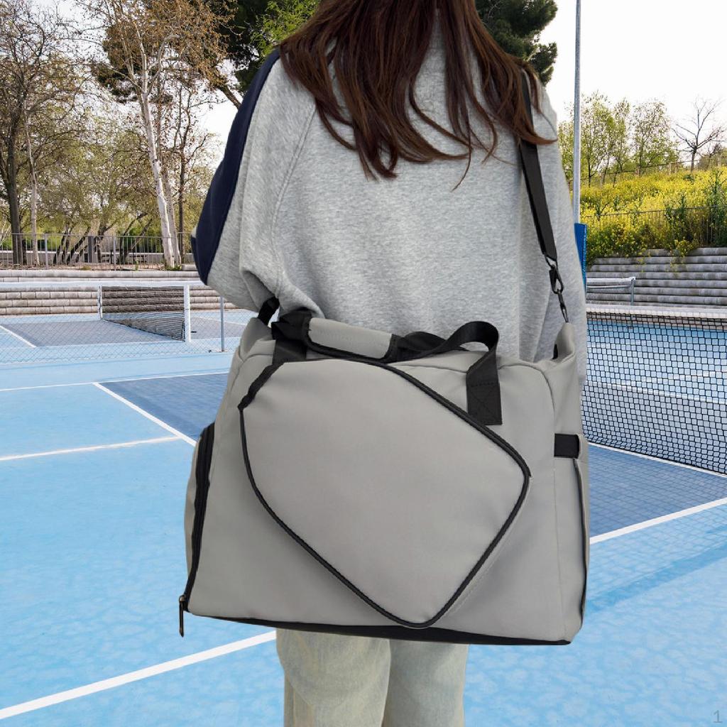 Crossbody Bag for Pickleball Rackets with Separate Shoe Compartment