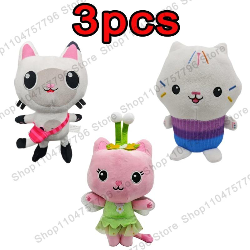 2026 New Gabbys Doll House Plush Toy Mercat Cartoon Stuffed Animals Smiling Cat Car Cat Hug Gaby Girl Birthday Gift