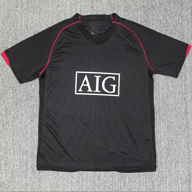 Classic 07-08 Manchester United Black Away Jersey (S-2XL) XXL