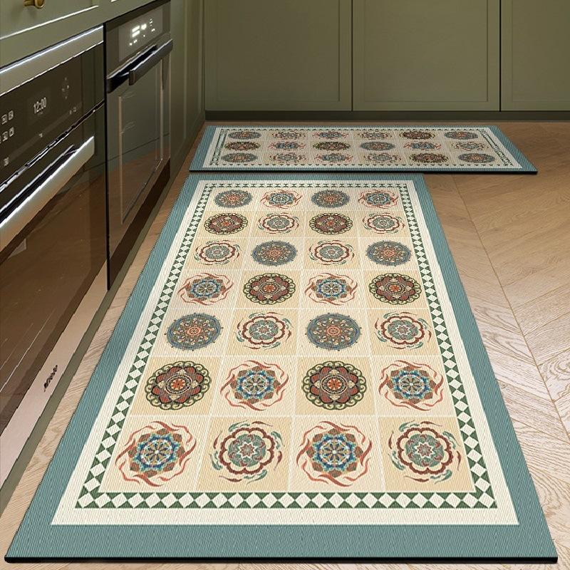Kitchen Special Anti-dirty Anti-fouling Floor Mat Diatom Mud Absorbent Mat Non-slip Anti-oil Carpet Wipeable No-wash Floor Mat Home