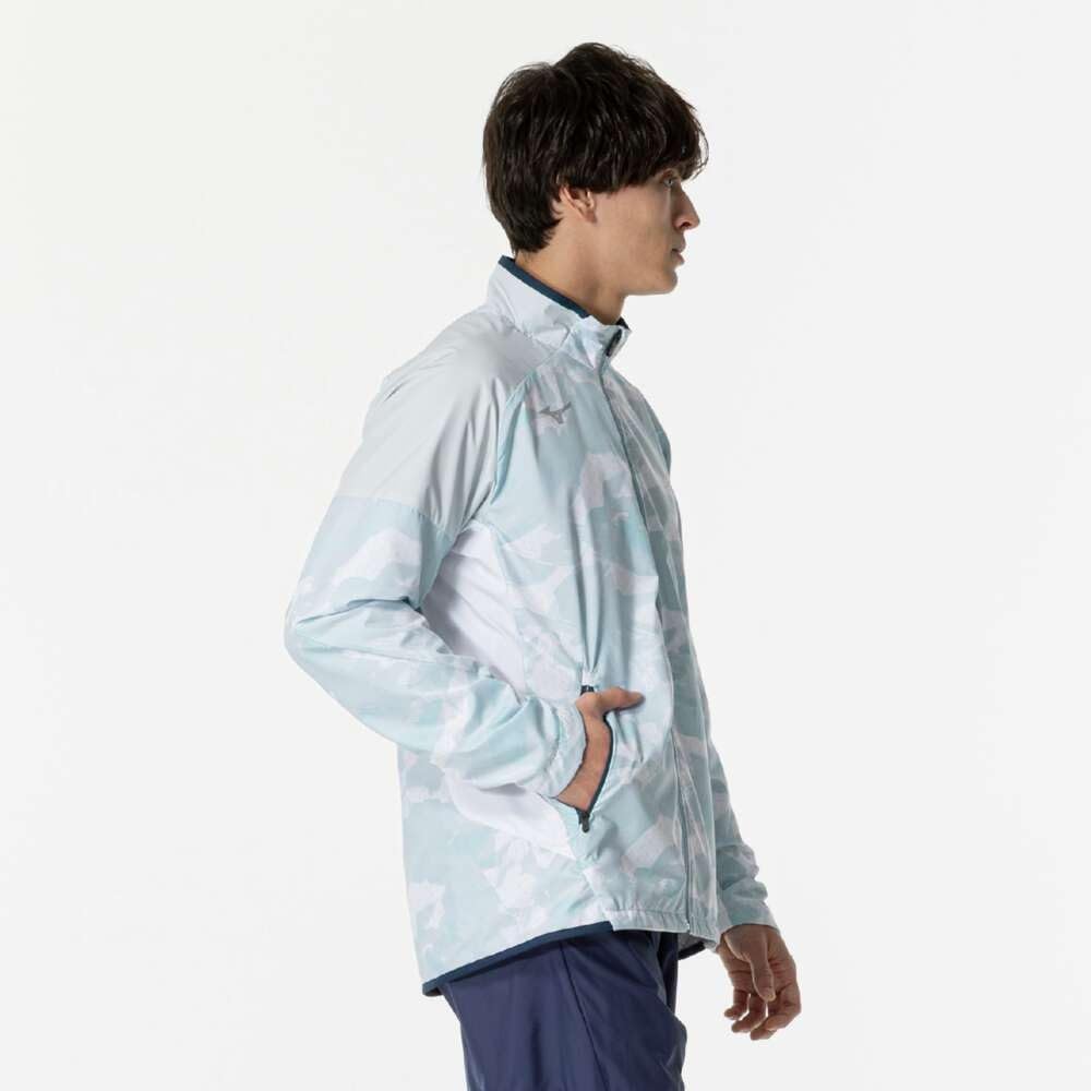 Atmungsaktiver Thermo-Wärmer Trainingsgröße S Jacke, Feuchtigkeitsableitend, Wärmeerzeugend, Wasserabweisend, Winddicht, Gebürstet, Weiß, (Produktcode 32MEB541)