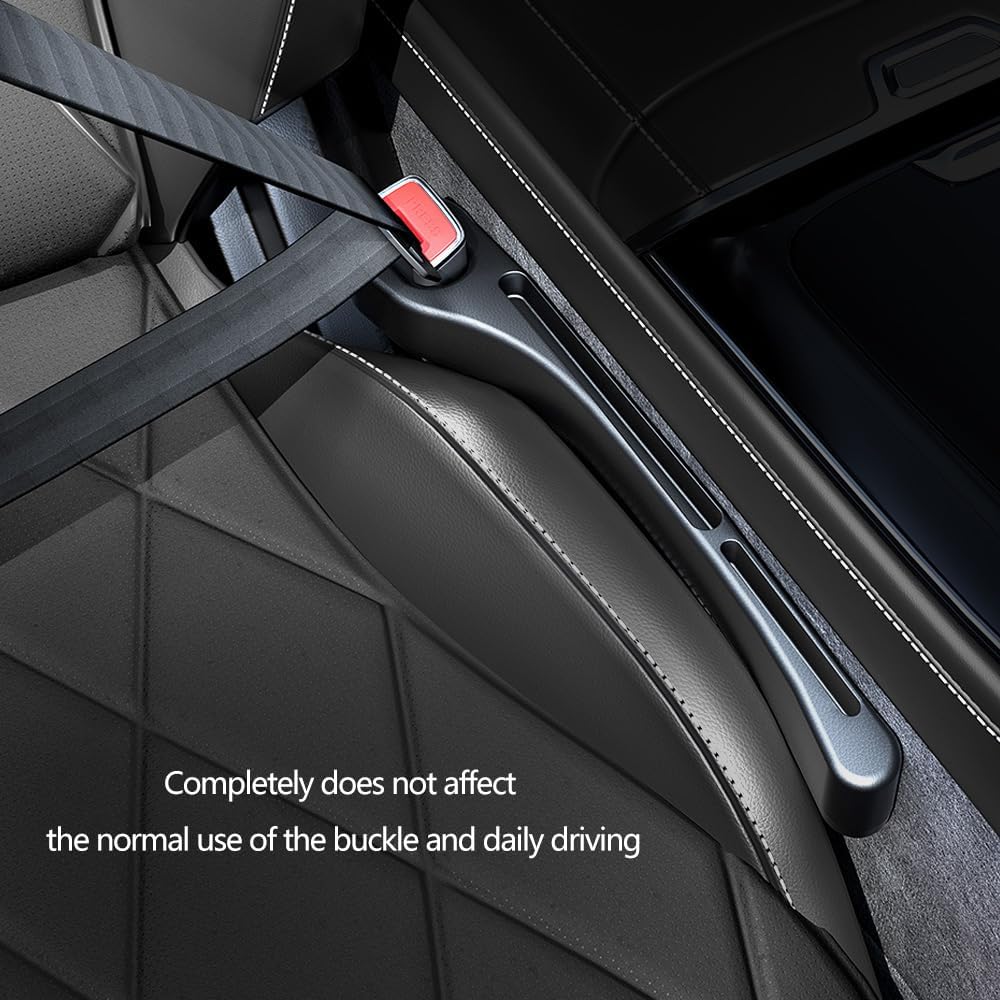 2PCS Car Seat Gap Filler Organizer,Upgrade Car Side Seat Gap Filler With Phone Holder,Multifunctional Car Seat Filler Gap Space Prevents Things
