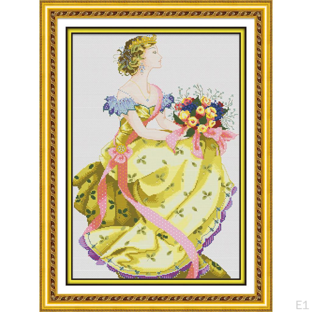 Stitch Embroidery Picture Mouline Bridal Pattern - 50