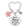 Stainless Steel Grateful Mothers Day Birthday Gift DIY Small Accessories Creative Keychain Stainless Steel Keychain for Backpack Bag Pendant