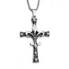 Punk Cross Skull Pendant Necklace, Unisex Statement Jewelry for Students