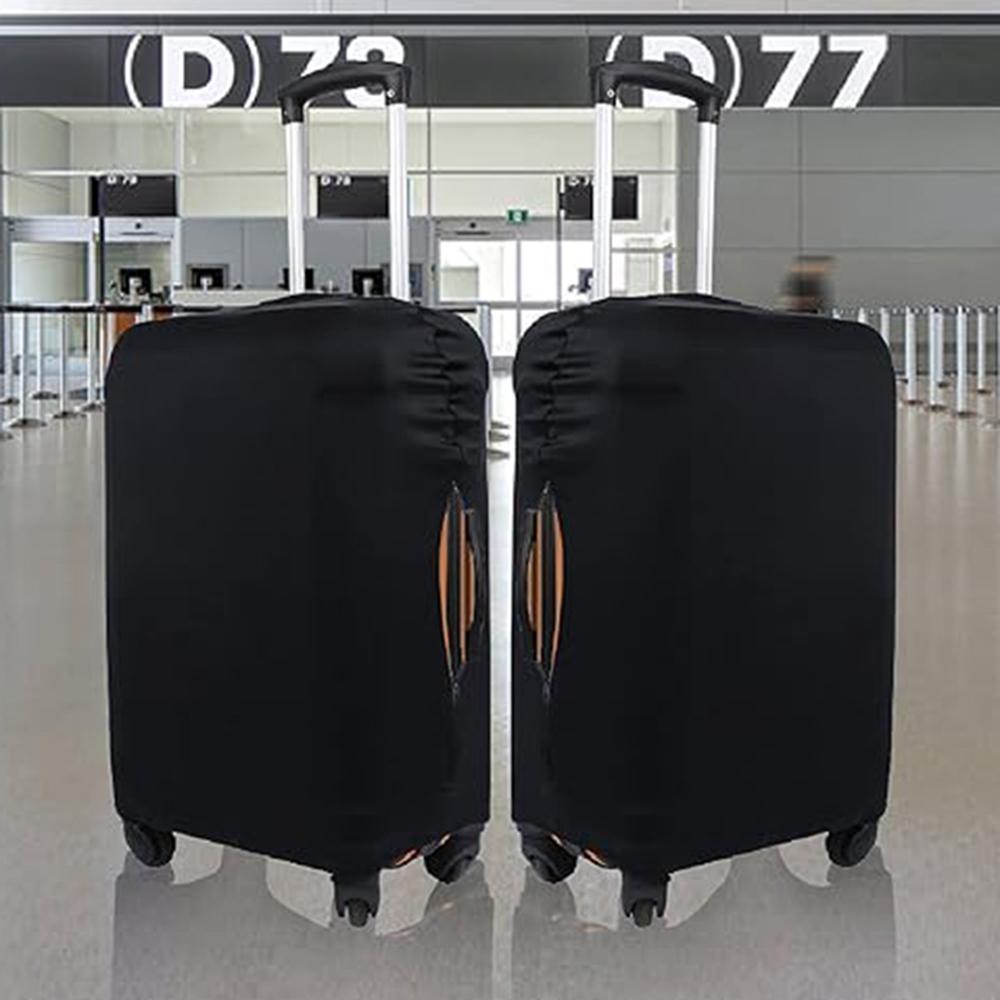 Luggage Cover Suitcase Protector Travel Suitcase Cover Anti Scratch Luggage Protector Washable Fits 18-32 Inch Luggage (Black)
