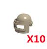 Military Building Block Figure Cap Tactical Helmet Alpha Motorcycle Lenses Gas Masks Flame Emitter Night Vision Device Gift Toys