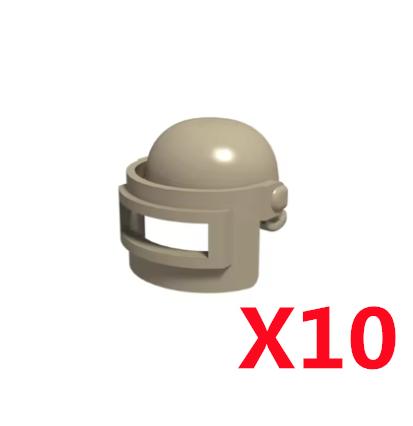 Military Building Block Figure Cap Tactical Helmet Alpha Motorcycle Lenses Gas Masks Flame Emitter Night Vision Device Gift Toys