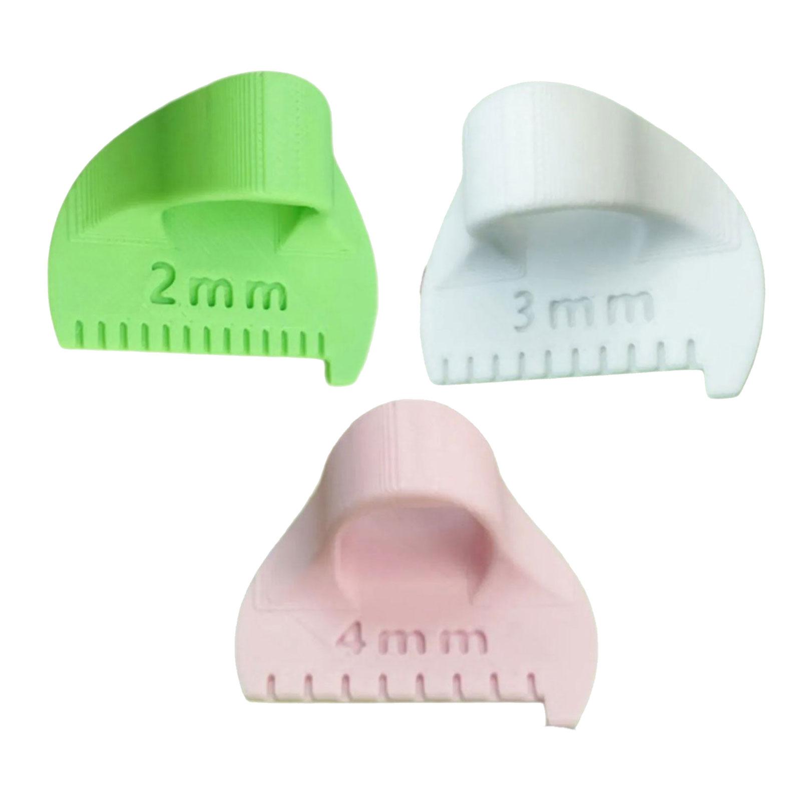 

3 шт. Линейка для квилтинга пальцами, Инструмент для измерения пэчворка и сшивания, Профессиональный инструмент для квилтинга для сшивания и шитья A