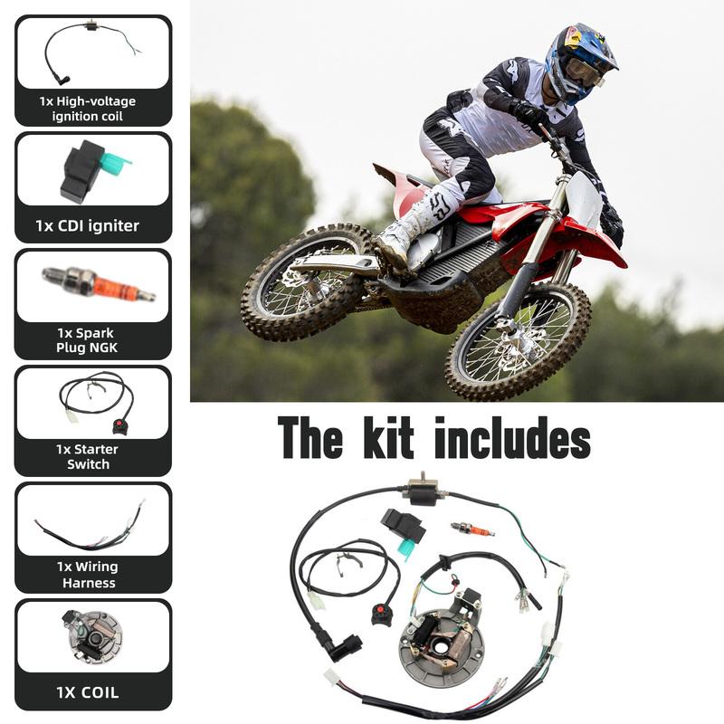 Wiring Harness Ignition Coil Magneto Stator For For 50cc 70cc 110cc 125cc 4 Stroke Dirt Bikes