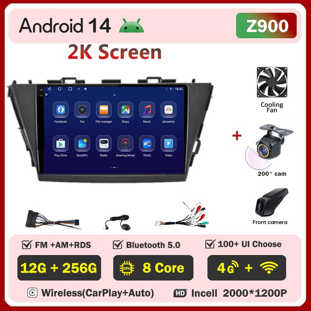 For Toyota Prius Plus V Alpha 2012-2017 Car Radio Player Car Carplay Screen Autoradio Mirror Link Car Intelligent Systems 8 Core