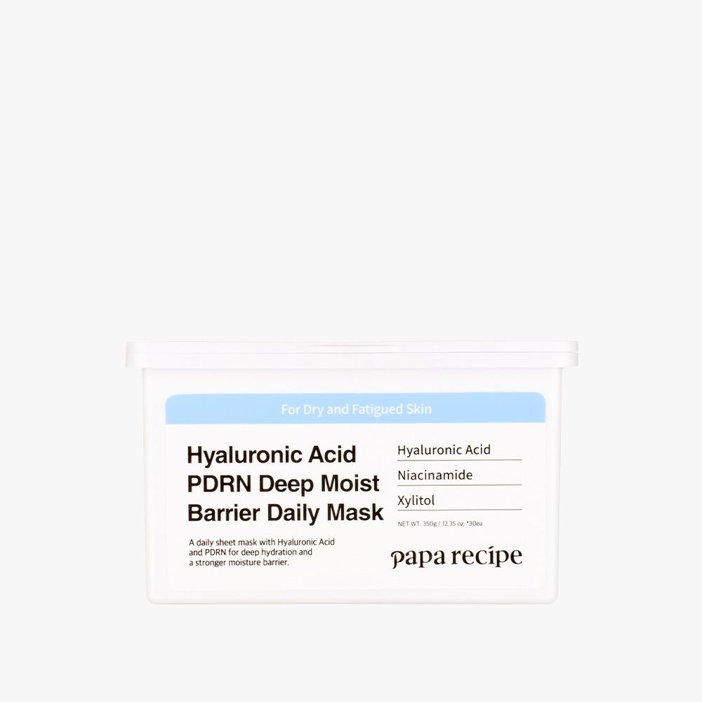 PAPA RECIPE Hyaluronic Acid PDRN Deep Moist Barrier Daily Mask 30 Sheets