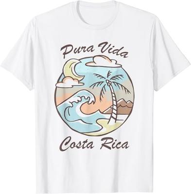 Pura Vida Costa Rica T-Shirt Colorful Tropical Beach Tee T-Shirt Unisex T-Shirt