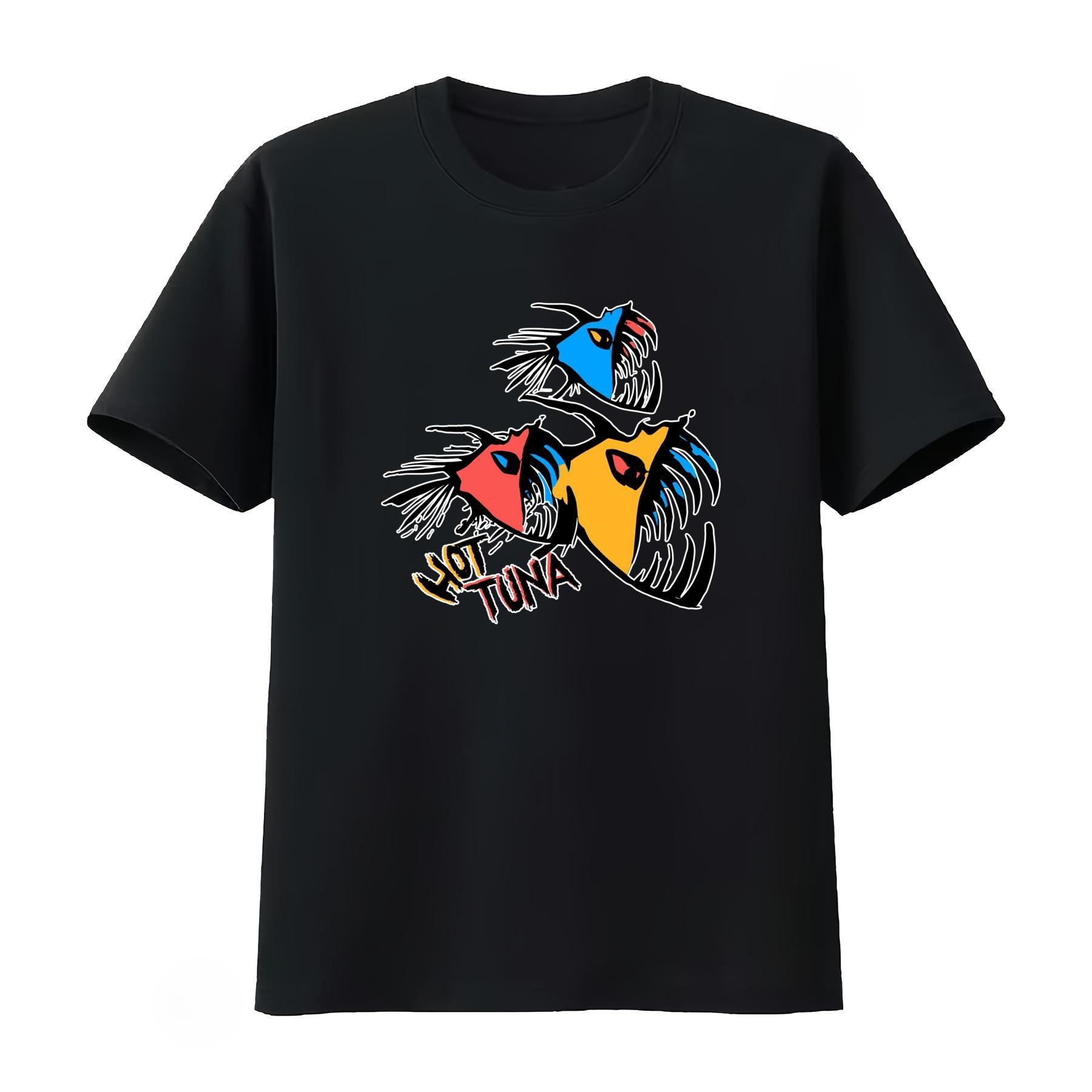 Vintage 90s Hot Tuna T Shirt Retro Australia Surf Design Colorful Fish Print Unisexs Clothing Womens Graphic 2026 Summer T Shirt S