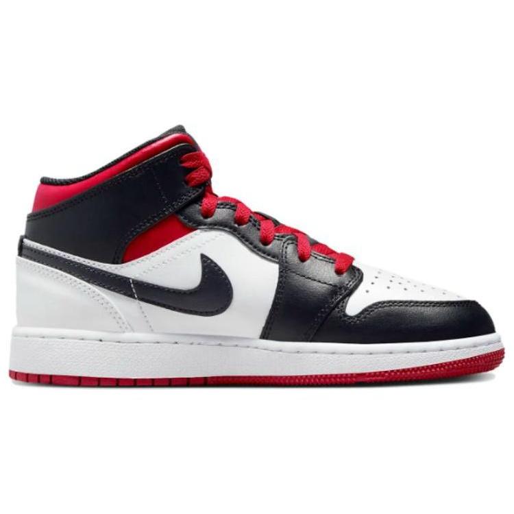 (GS) Air Jordan 1 Mid 'Gym Red Black Toe' Kids' DQ8423-106
