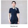 Elegant Seven-Sleeve Slim-Fit Women's Top, Summer Workwear/Professional Suit Style