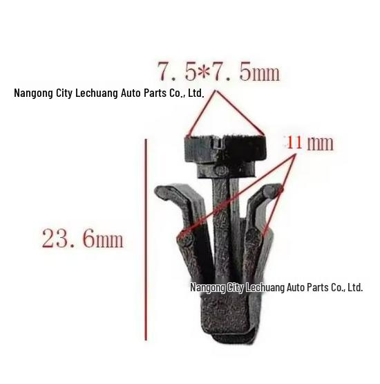 Nissan Car Grille Door Clip Fastener 76882-0M060, Black Nylon