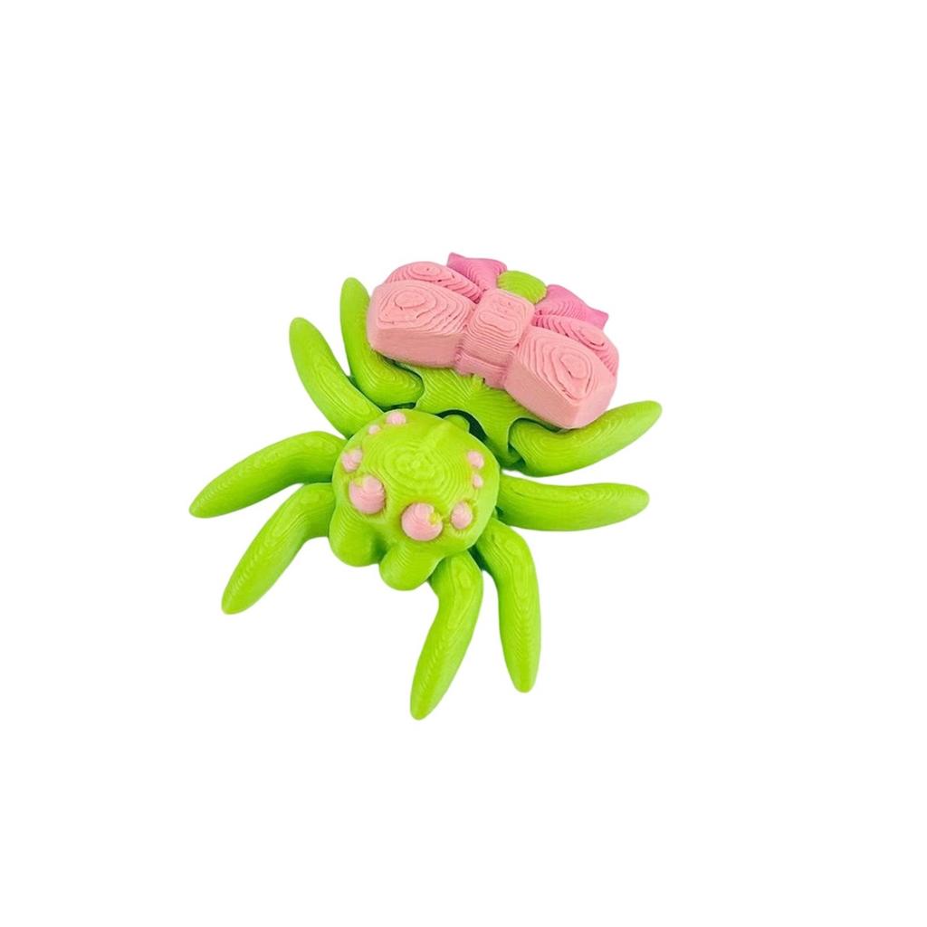 Multi Color 3D Printed Spider Toy Model, Magnetic Spider Creative Ornaments Simulation Model Small Spider